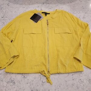 Marc New York Andrew Marc Linen Blend Zip Up Size Small NWT!